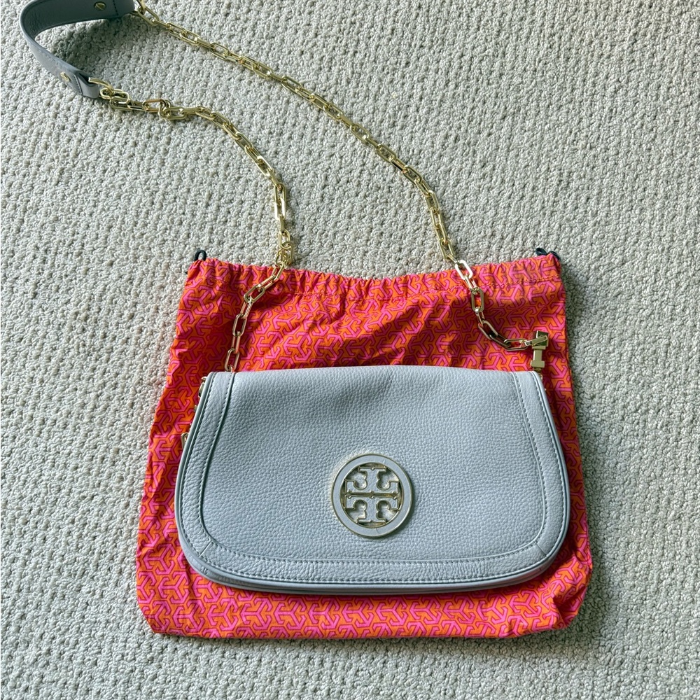 tory burch amanda leather crossbody clutch NWOT